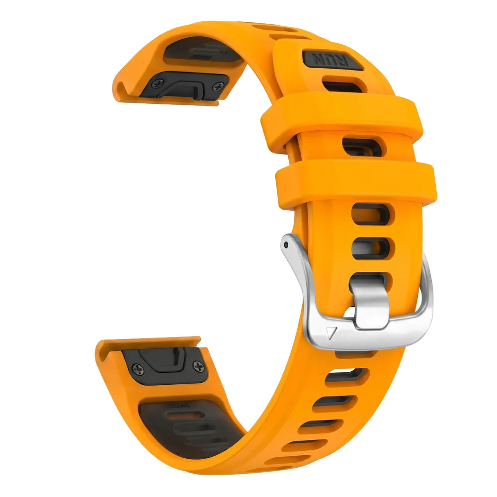 Bracelet silicone QuickFit 22 à 26 mm pour Garmin Fenix