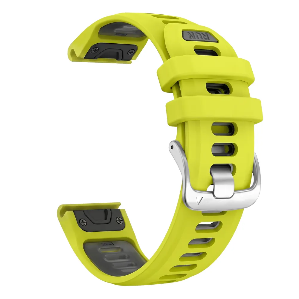 Bracelet silicone QuickFit 22 à 26 mm pour Garmin Fenix