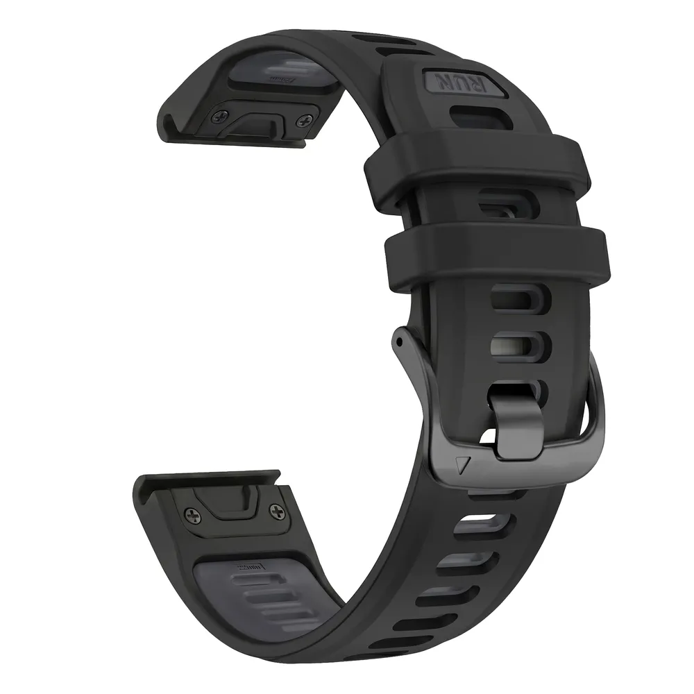 Bracelet silicone QuickFit 22 à 26 mm pour Garmin Fenix