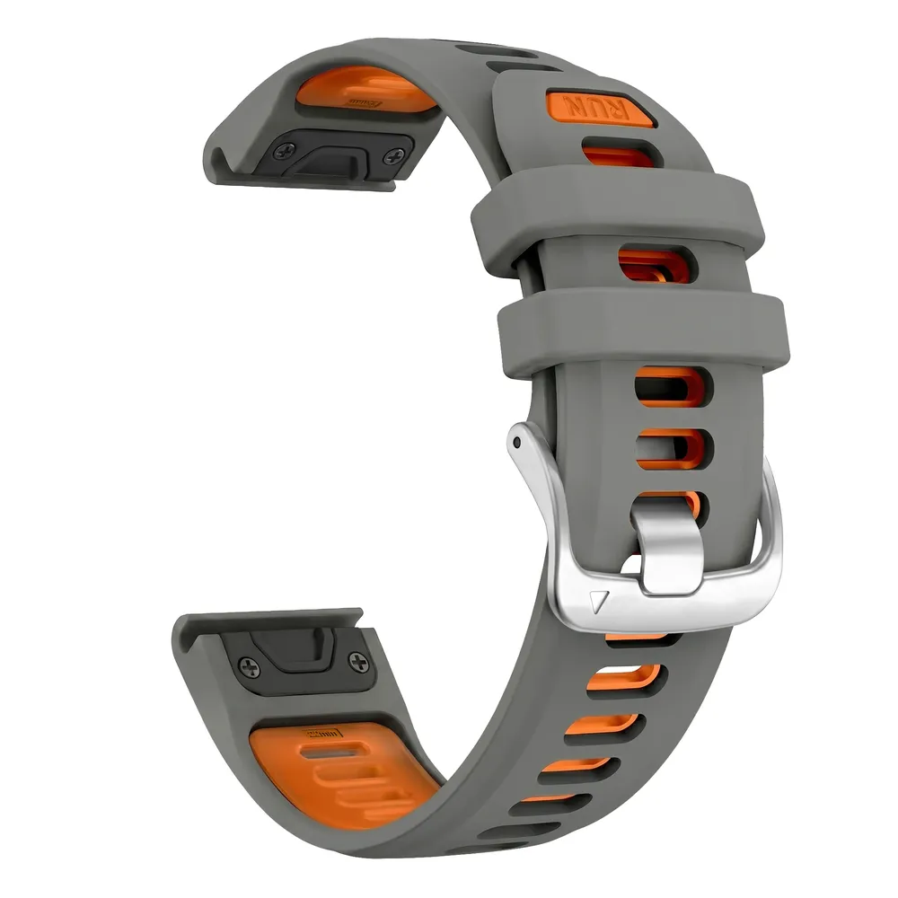 Bracelet silicone QuickFit 22 à 26 mm pour Garmin Fenix