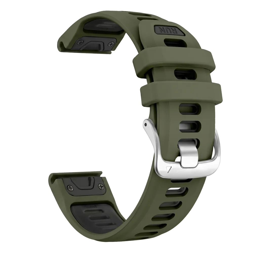 Bracelet silicone QuickFit 22 à 26 mm pour Garmin Fenix