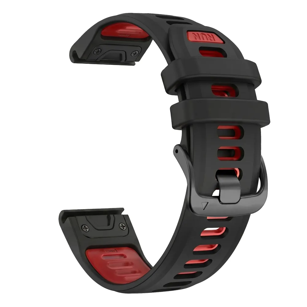 Bracelet silicone QuickFit 22 à 26 mm pour Garmin Fenix