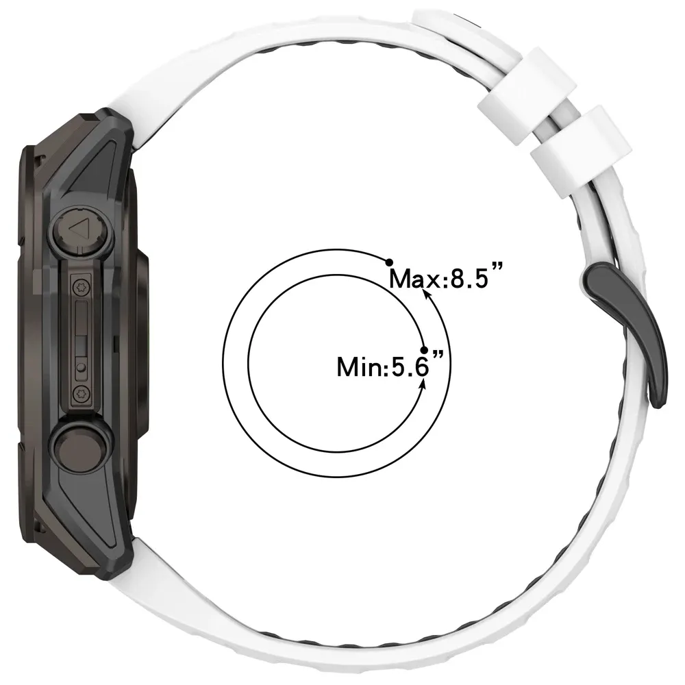 Bracelet silicone QuickFit 22 à 26 mm pour Garmin Fenix