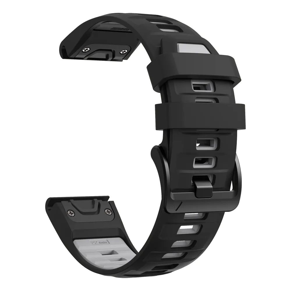 Bracelet silicone QuickFit 22 à 26 mm pour Garmin Fenix