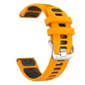 Bracelet silicone QuickFit 22 à 26 mm pour Garmin Fenix – Couleur du bracelet Orange Black