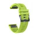 Bracelet silicone QuickFit 22 à 26 mm pour Garmin Fenix – Couleur du bracelet Vert