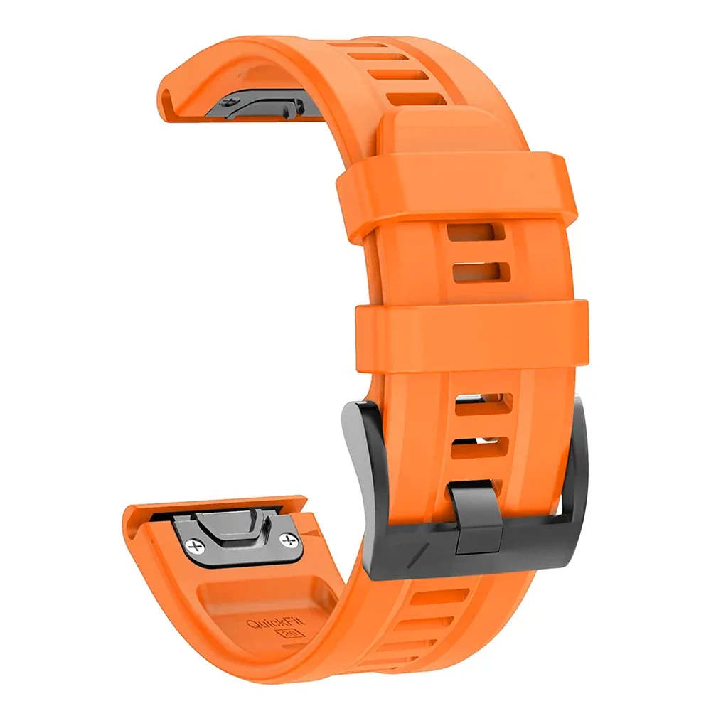 Bracelet silicone QuickFit 22 et 26 mm pour Garmin Fenix et Epix
