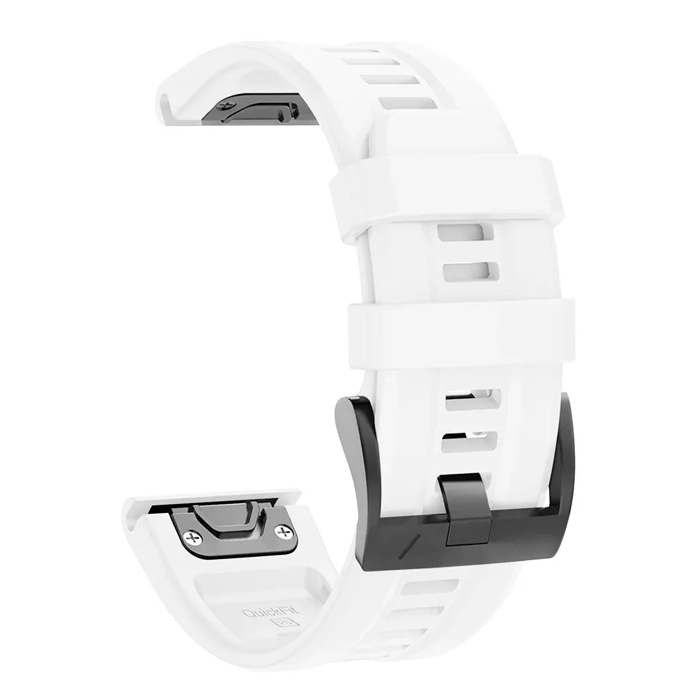 Bracelet silicone QuickFit 22 et 26 mm pour Garmin Fenix et Epix