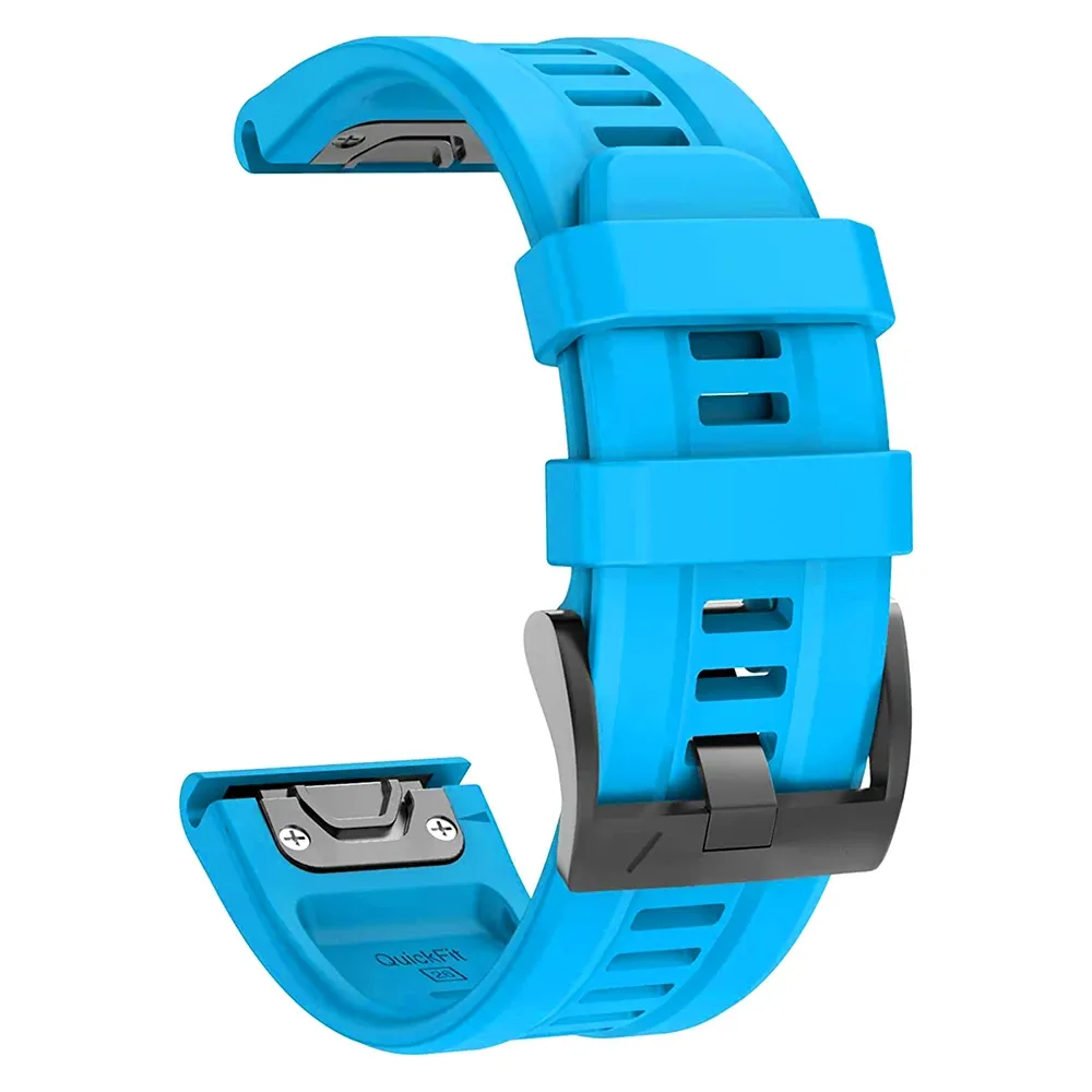 Bracelet silicone QuickFit 22 et 26 mm pour Garmin Fenix et Epix