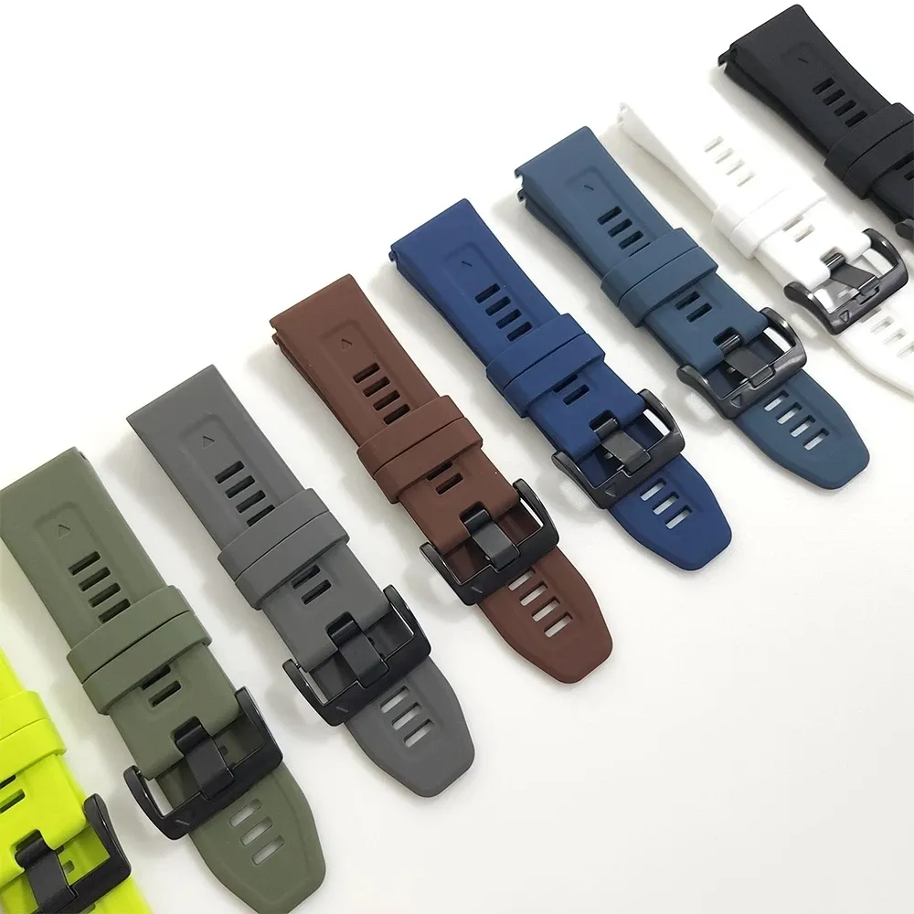 Bracelet silicone QuickFit 22 et 26 mm pour Garmin Fenix et Epix