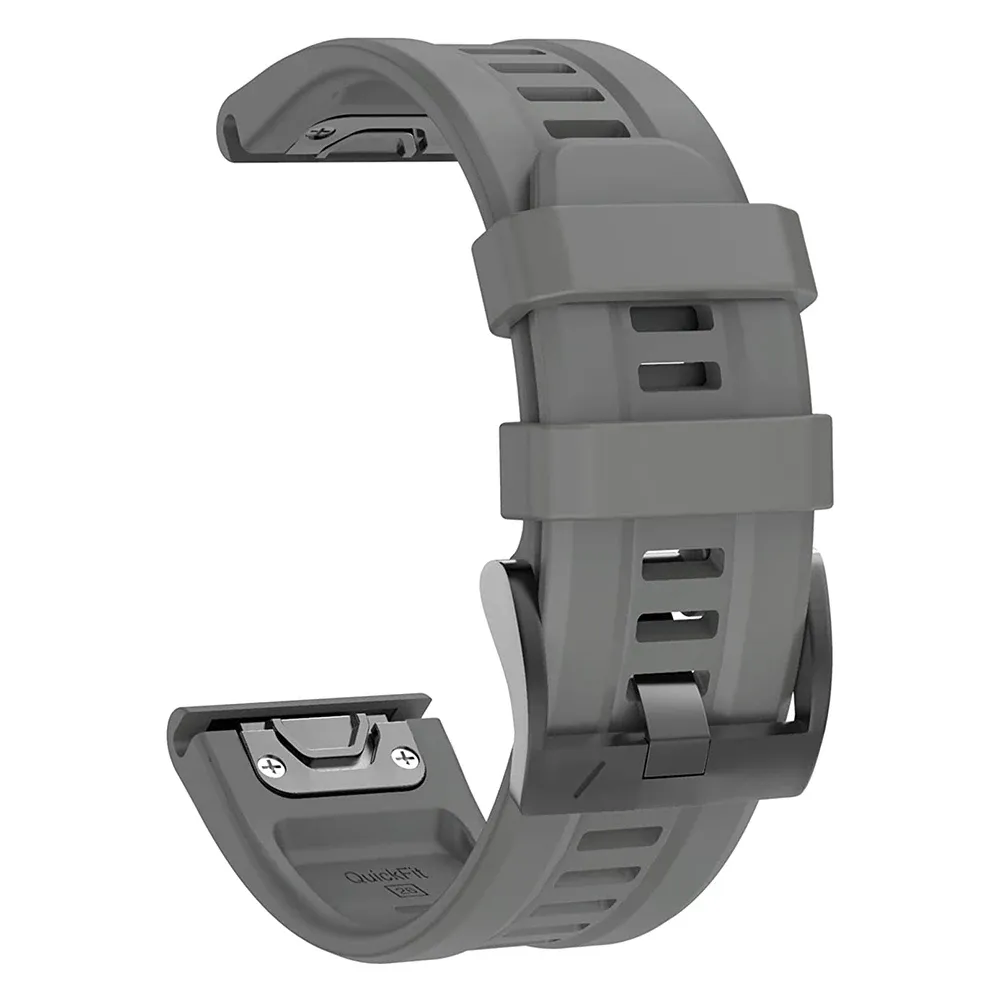 Bracelet silicone QuickFit 22 et 26 mm pour Garmin Fenix et Epix