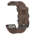 Bracelet silicone QuickFit 22 et 26 mm pour Garmin Fenix et Epix – Couleur du bracelet Brown