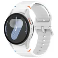 Bracelet silicone Samsung Galaxy Watch 7 6 5 4 Pro – Couleur du bracelet White