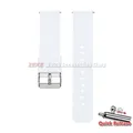 Bracelet silicone souple 12 à 24 mm à attache rapide – Couleur du bracelet BLANC