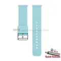 Bracelet silicone souple 12 à 24 mm à attache rapide – Couleur du bracelet CYAN
