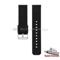 Bracelet silicone souple 12 à 24 mm à attache rapide – Couleur du bracelet noir