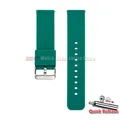 Bracelet silicone souple 12 à 24 mm à attache rapide – Couleur du bracelet vert