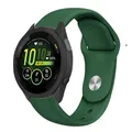 Bracelet silicone souple 18 à 22 mm Garmin Forerunner – Couleur du bracelet ArmyGreen