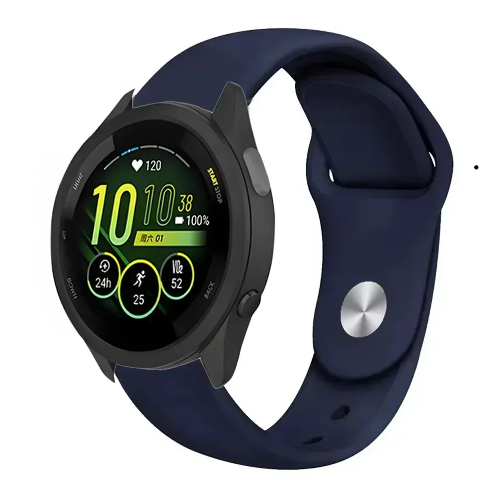 Bracelet silicone souple 18 à 22 mm Garmin Forerunner