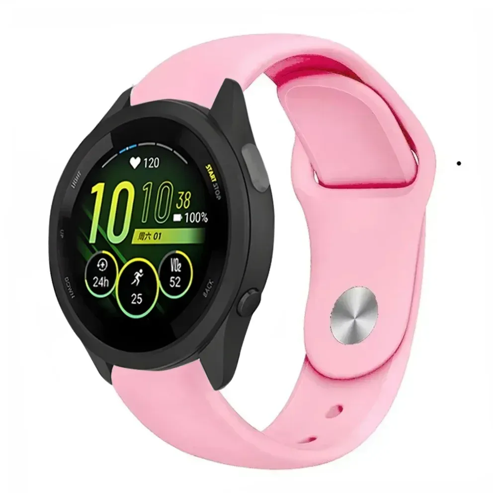 Bracelet silicone souple 18 à 22 mm Garmin Forerunner