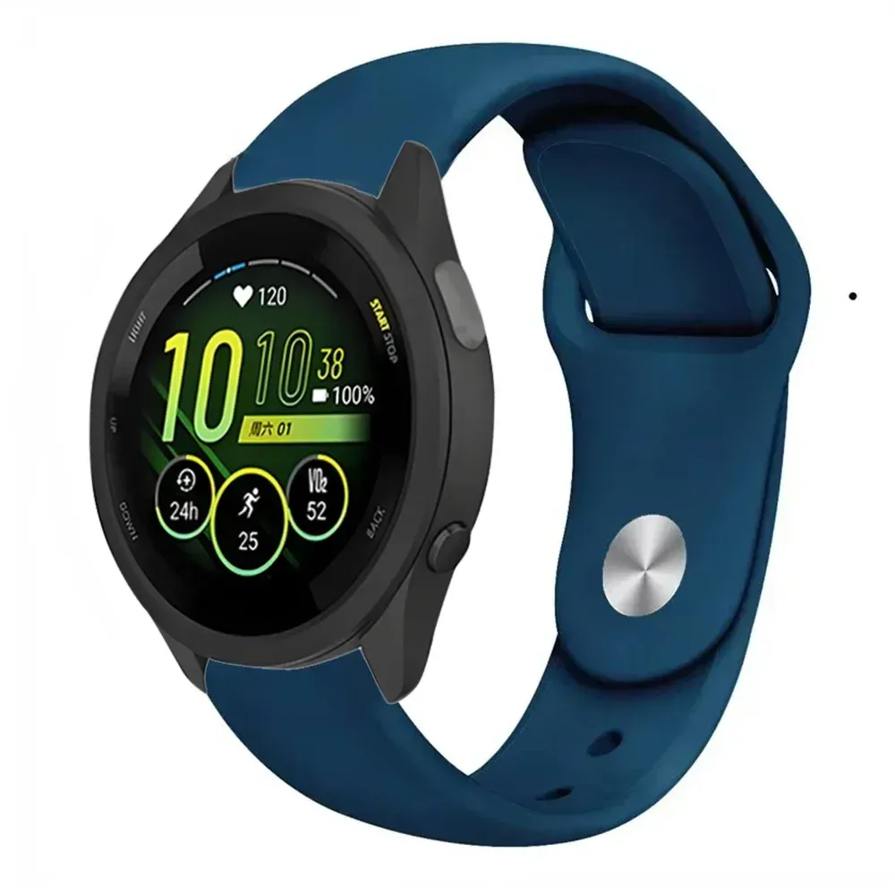 Bracelet silicone souple 18 à 22 mm Garmin Forerunner