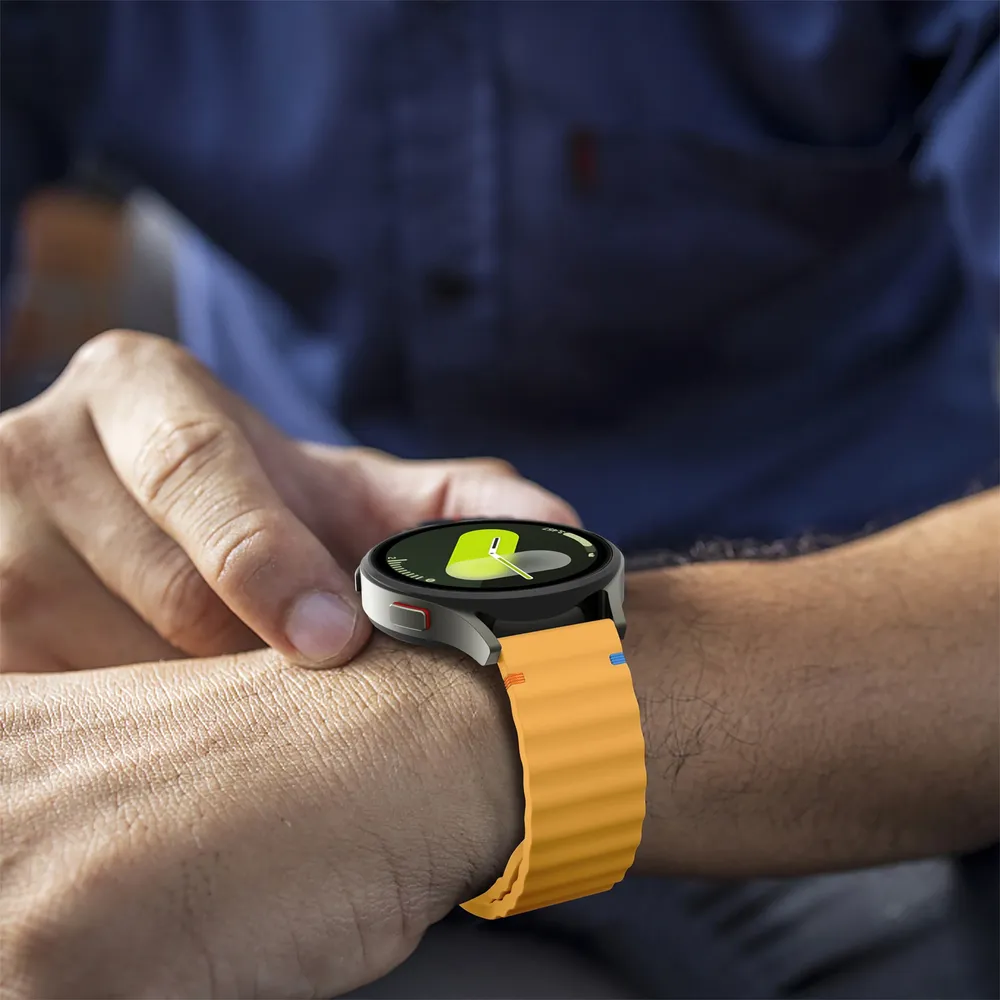 Bracelet silicone souple 18 à 22 mm Garmin Forerunner