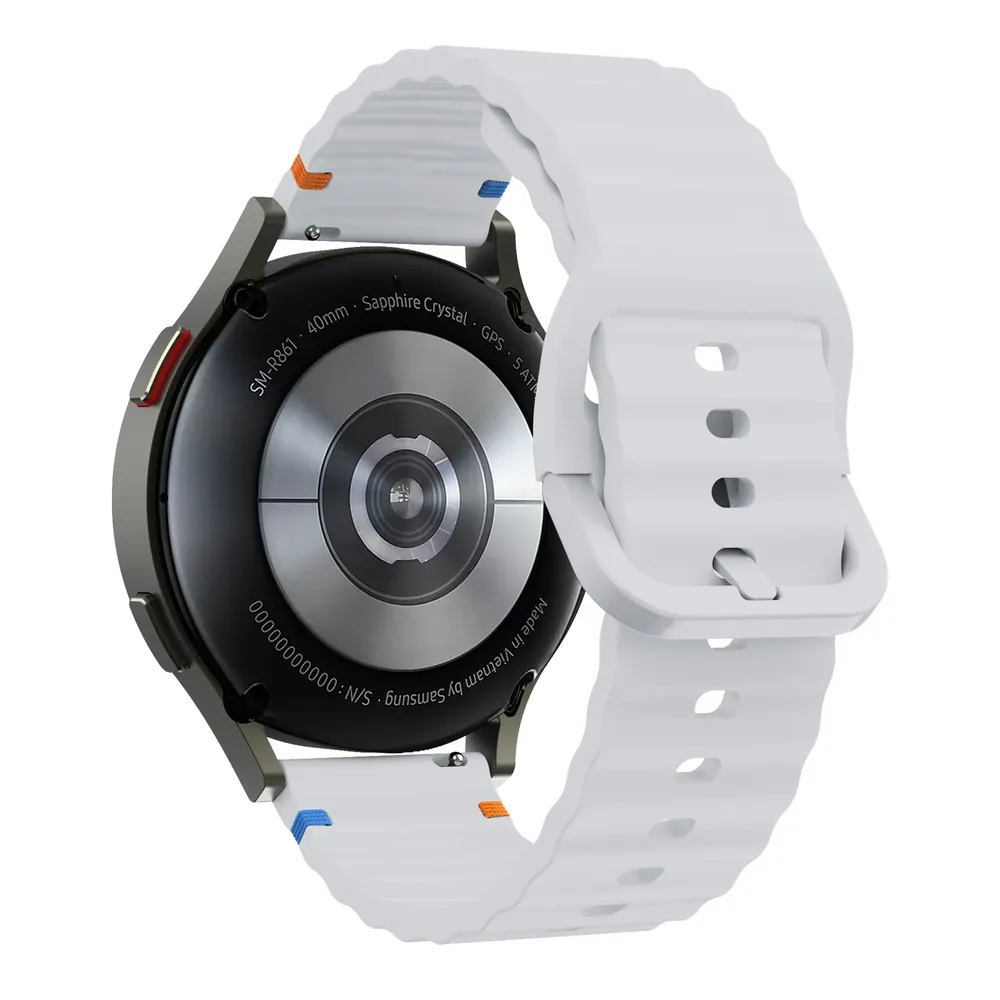 Bracelet silicone souple 18 à 22 mm Garmin Forerunner