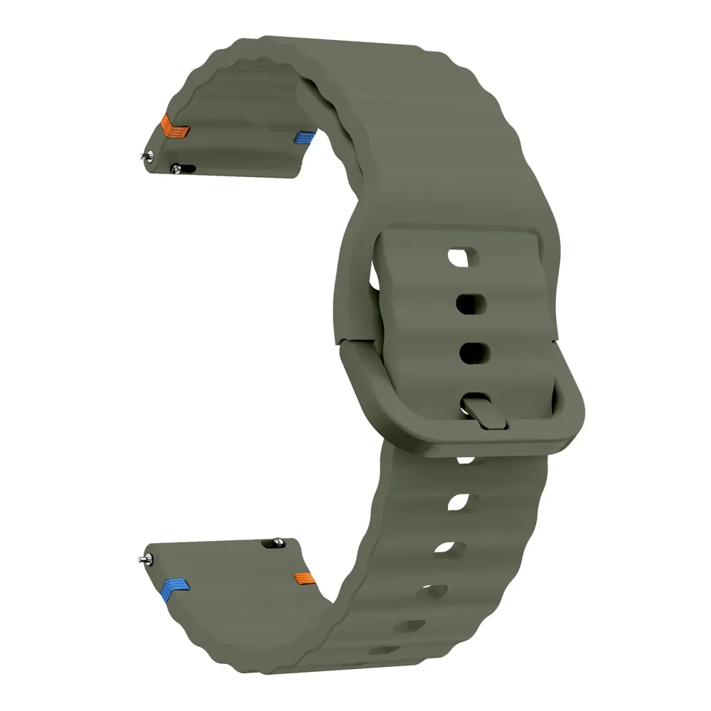 Bracelet silicone souple 18 à 22 mm Garmin Forerunner