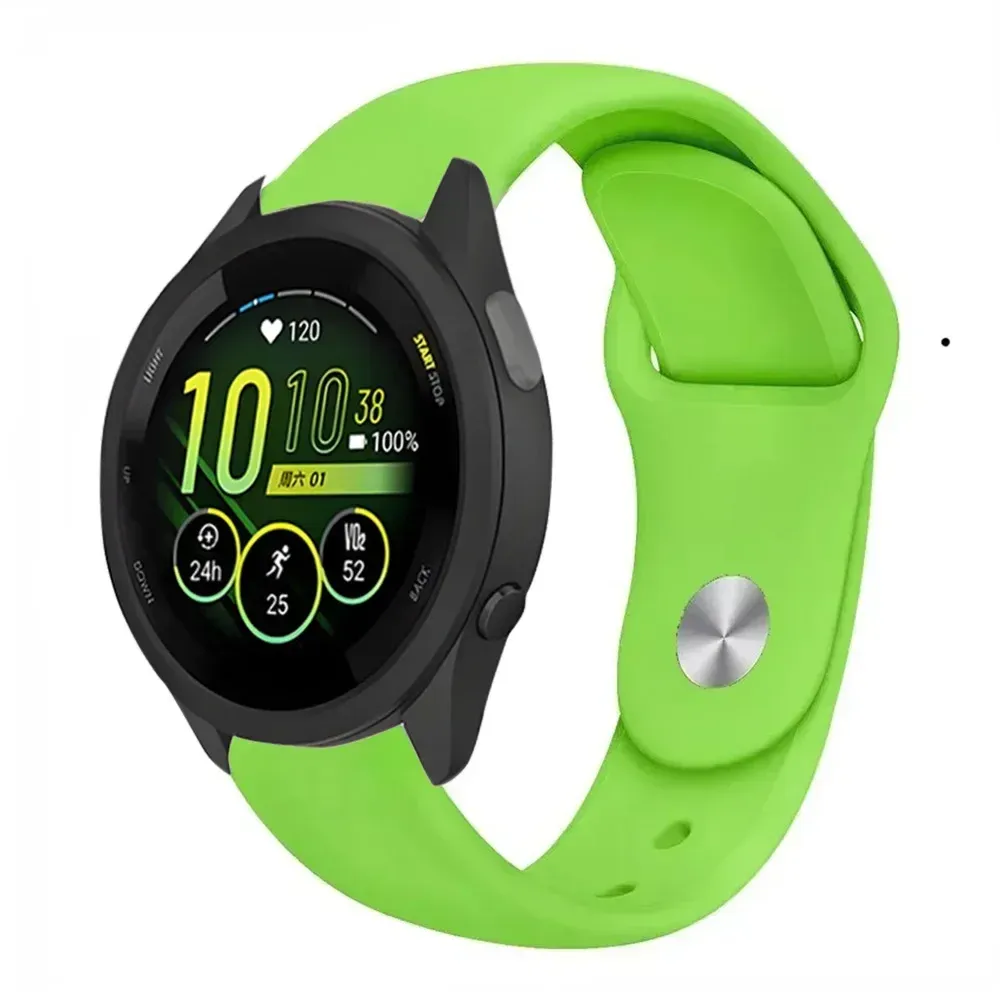Bracelet silicone souple 18 à 22 mm Garmin Forerunner