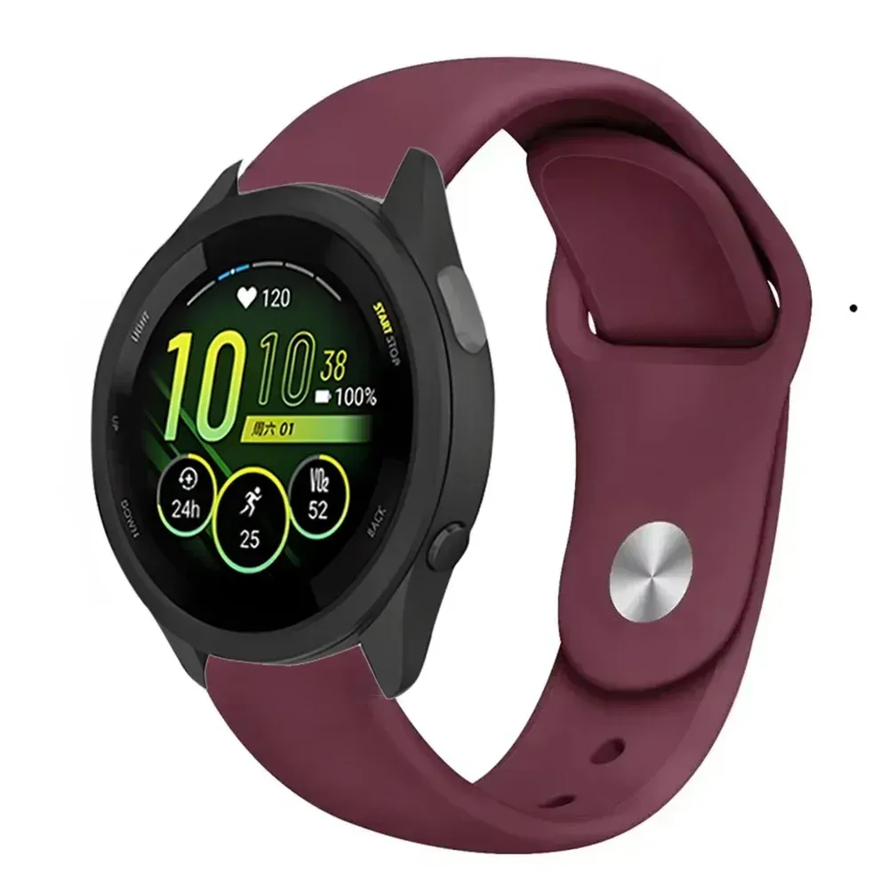 Bracelet silicone souple 18 à 22 mm Garmin Forerunner