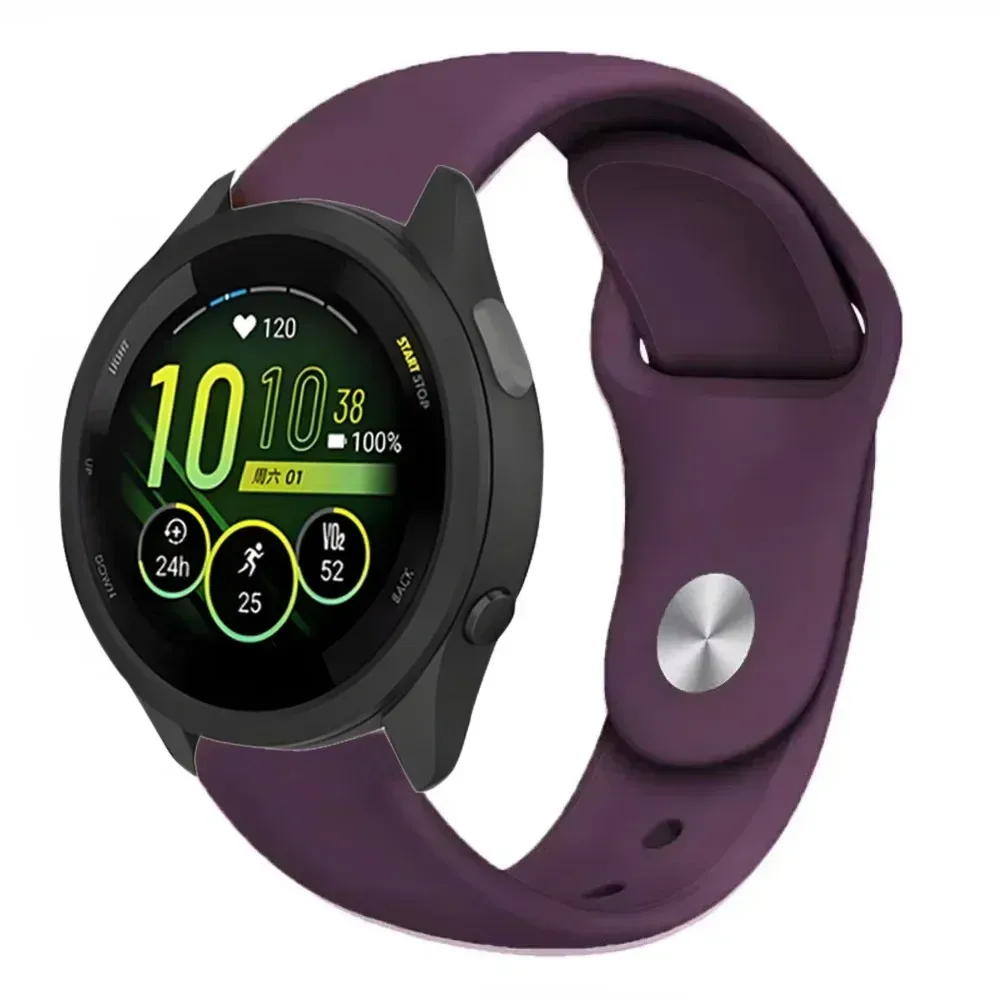 Bracelet silicone souple 18 à 22 mm Garmin Forerunner