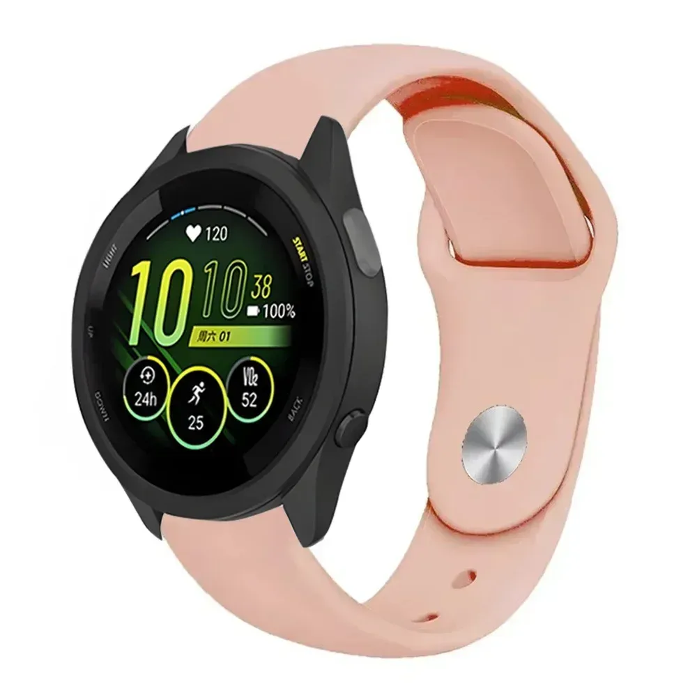 Bracelet silicone souple 18 à 22 mm Garmin Forerunner