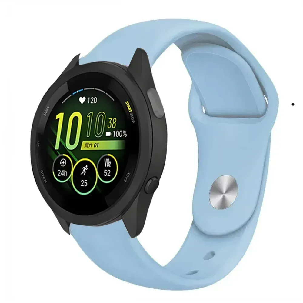 Bracelet silicone souple 18 à 22 mm Garmin Forerunner