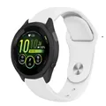 Bracelet silicone souple 18 à 22 mm Garmin Forerunner – Couleur du bracelet White