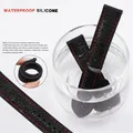 Bracelet silicone souple 18 à 24 mm sport étanche – 5