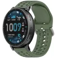 Bracelet silicone souple 20 et 22 mm Amazfit Xiaomi – Couleur du bracelet Army Green