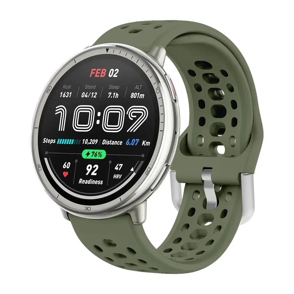 Bracelet silicone souple 20 et 22 mm Amazfit Xiaomi