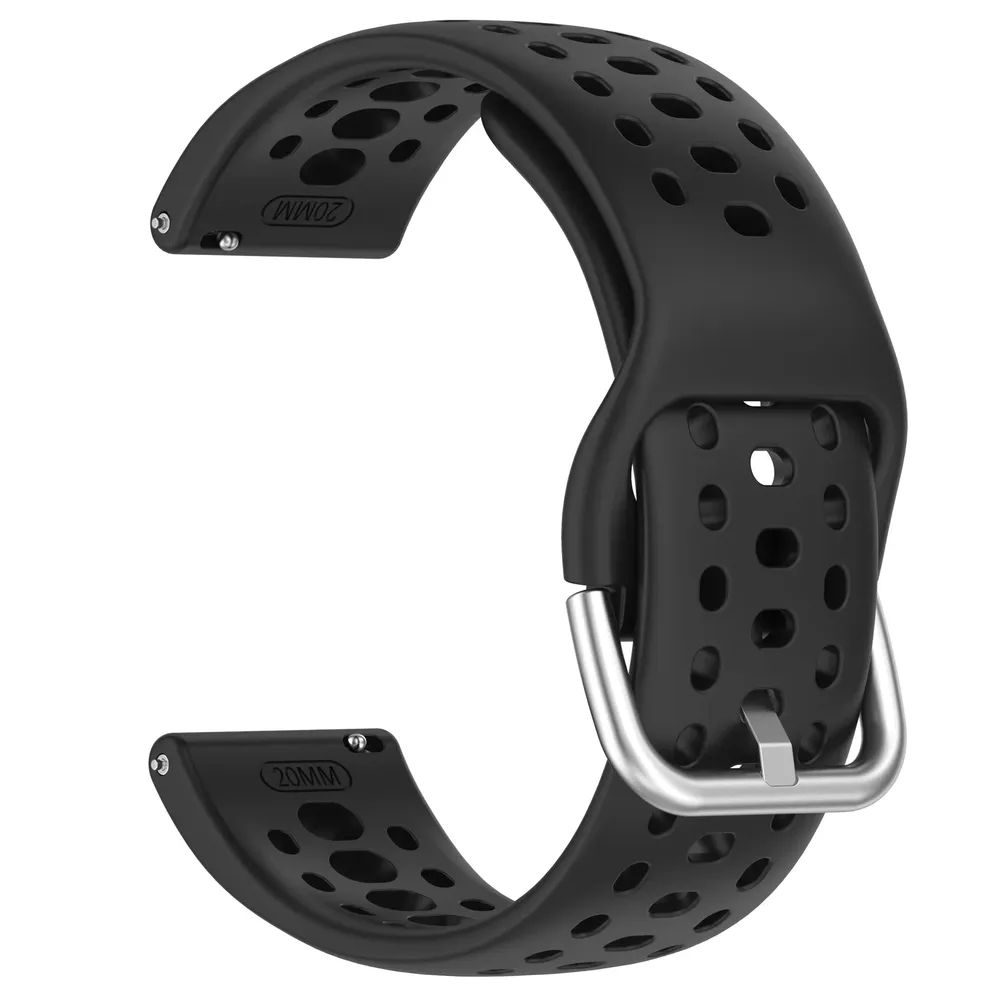 Bracelet silicone souple 20 et 22 mm Amazfit Xiaomi