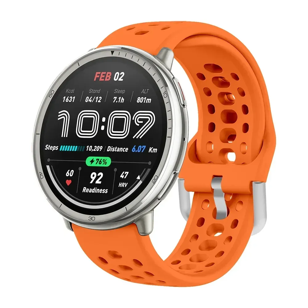 Bracelet silicone souple 20 et 22 mm Amazfit Xiaomi