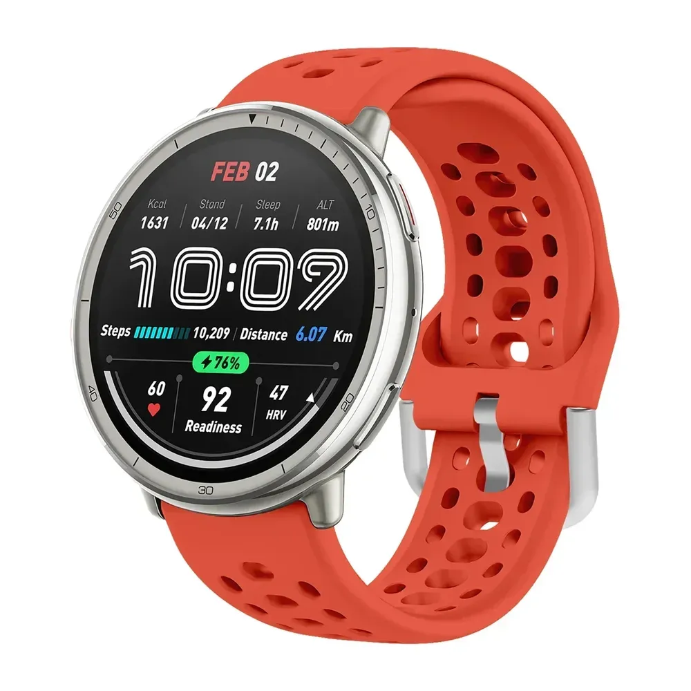Bracelet silicone souple 20 et 22 mm Amazfit Xiaomi
