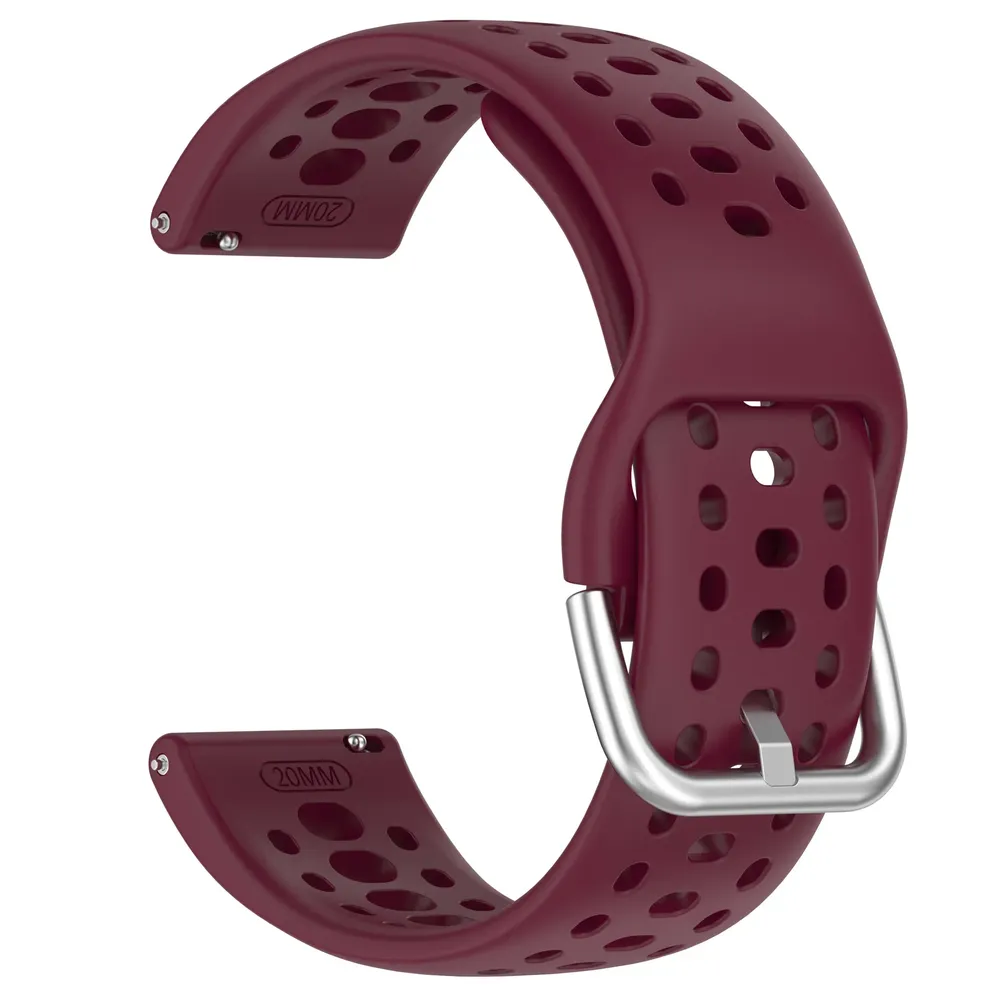 Bracelet silicone souple 20 et 22 mm Amazfit Xiaomi