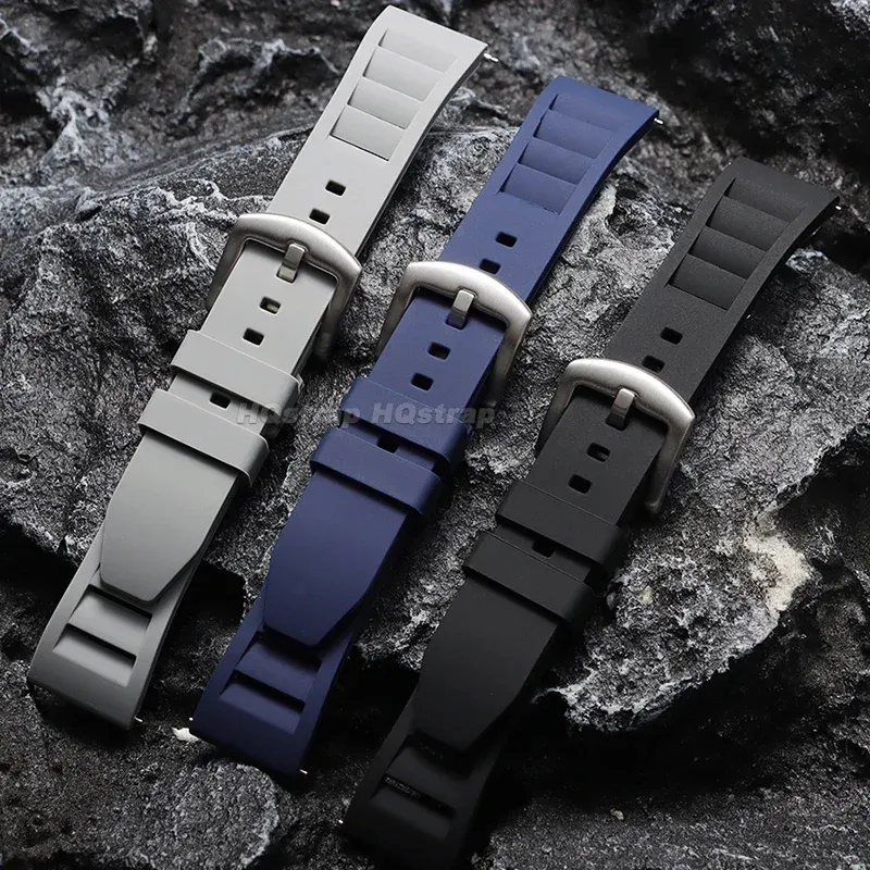 Bracelet silicone souple 20 et 22 mm Huawei Seiko