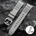 Bracelet silicone souple 20 et 22 mm Huawei Seiko – Couleur du bracelet gris