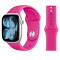 Bracelet silicone souple pour Apple Watch 40 à 49 mm – Couleur du bracelet Barbie powder