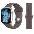 Bracelet silicone souple pour Apple Watch 40 à 49 mm – Couleur du bracelet Coastal Gray