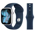Bracelet silicone souple pour Apple Watch 40 à 49 mm – Couleur du bracelet dark blue
