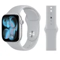 Bracelet silicone souple pour Apple Watch 40 à 49 mm – Couleur du bracelet Fog gray
