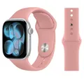 Bracelet silicone souple pour Apple Watch 40 à 49 mm – Couleur du bracelet Pink Sand