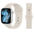 Bracelet silicone souple pour Apple Watch 40 à 49 mm – Couleur du bracelet Star Light