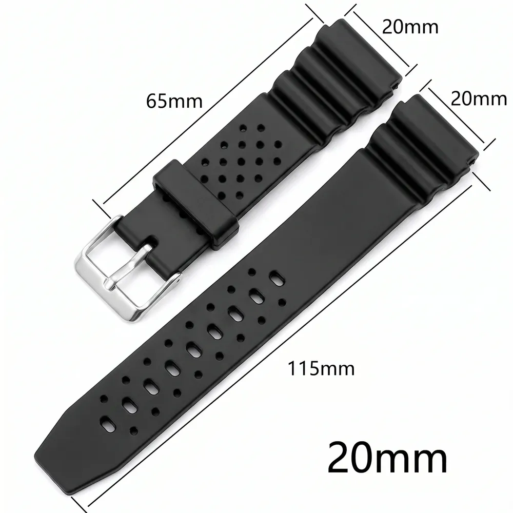 Bracelet silicone sport 18 à 22 mm électronique